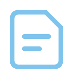 Straightforward and transparent icon